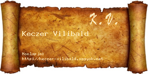 Keczer Vilibald névjegykártya